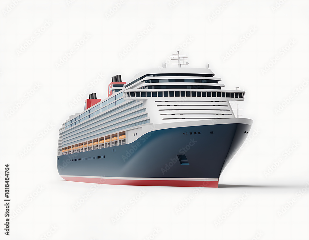 Fototapeta premium Cruise ship sea vacation tourism travel journey
