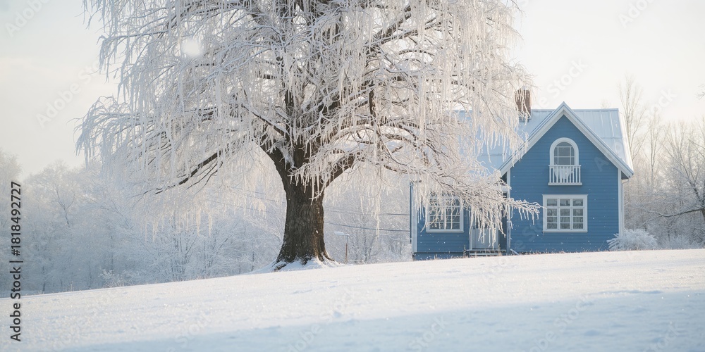 Naklejka premium Christmas celebration scene with a number cube background for holiday decor