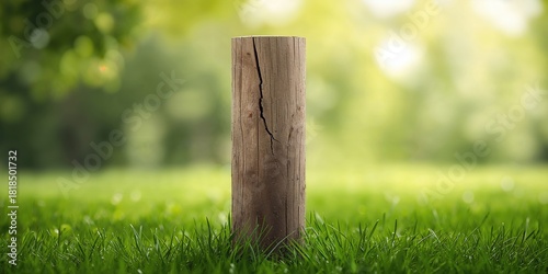 Fototapeta Naklejka Na Ścianę i Meble -  Red monarda flower in a garden setting, emphasizing summer bloom and floral beauty
