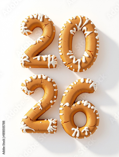 2026 Gingerbread Food Render