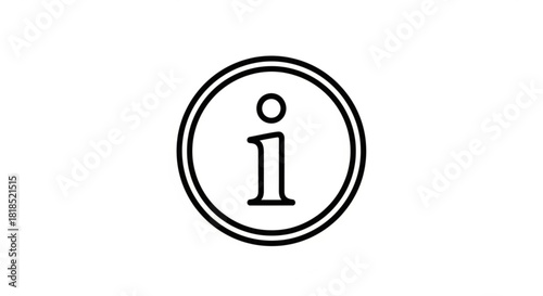 Discover vital details with this simple information icon, a clear call for help, support, or guidance, perfect for websites, apps, and user interfaces