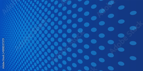 Blue pixel background. Abstract digital pattern with square elements grid. Futuristic dotted mesh with gradient effect. Geometric minimal digital design. Modern vector illustration.