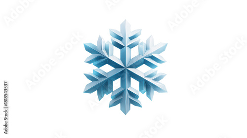 Snowflake emoji, crisp geometric shape