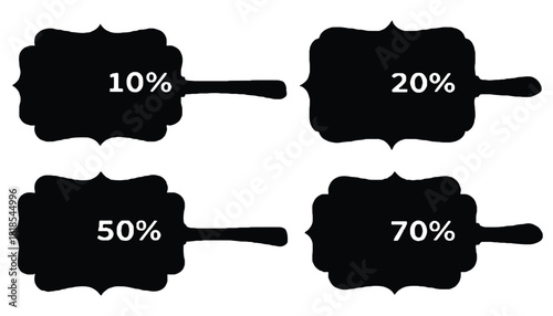 Sale discount promotion offer percent off black friday signage