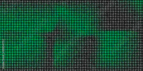 Grunge halftone gradient background. Faded grit noise texture.  green and black sand wallpaper. Retro pixelated backdrop.
