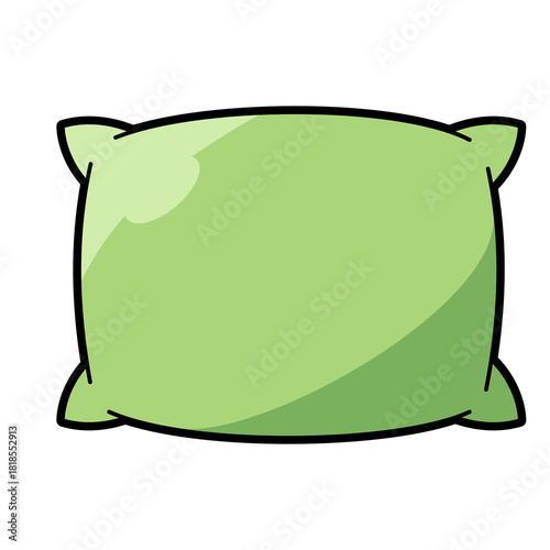 Hotel Bedding Pillow Illustration