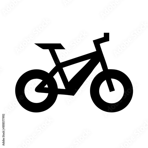 Simple bicycle icon isolated on illustration