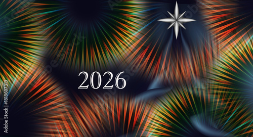  New Year and Christmas vector card graphic art II