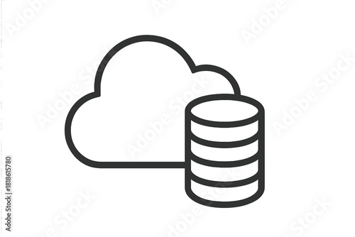 Cloud computing database storage data network and server technology infrastructure