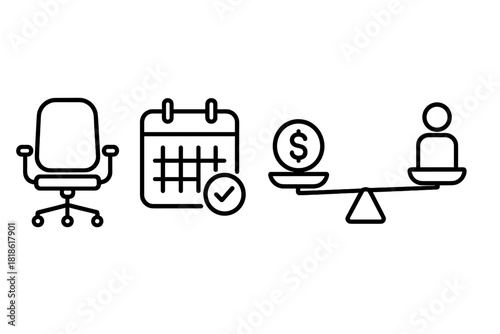 Key employment concepts including chair, time management, and compensation equity