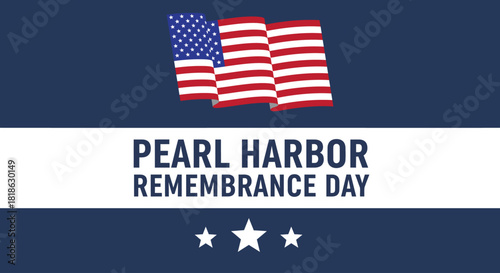 Pearl Harbor Remembrance Day Vector Illustration