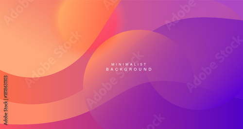 Vibrant minimal abstract background with smooth gradient waves.