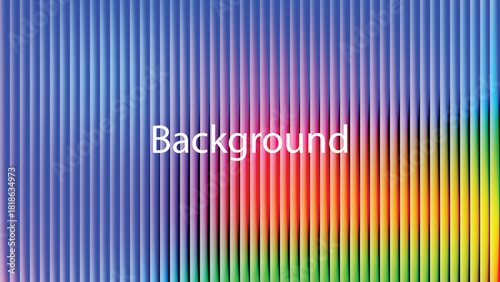 Abstract background with colorful vertical lines and a vibrant rainbow gradient.