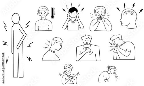 health icon pack of 10 covering various diseases useful for health related projects app ui.eps