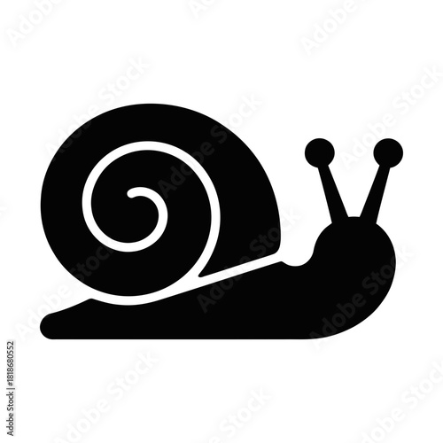 snail glyph icon