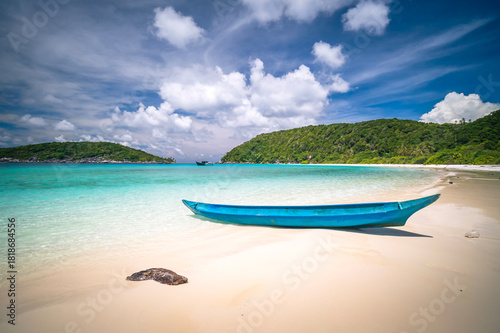 Beautiful tropical beach at Bintan Island, indonesia