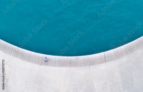 water flowing down the drain