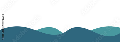 Abstract Curved Border Shape for Header and Divider Design