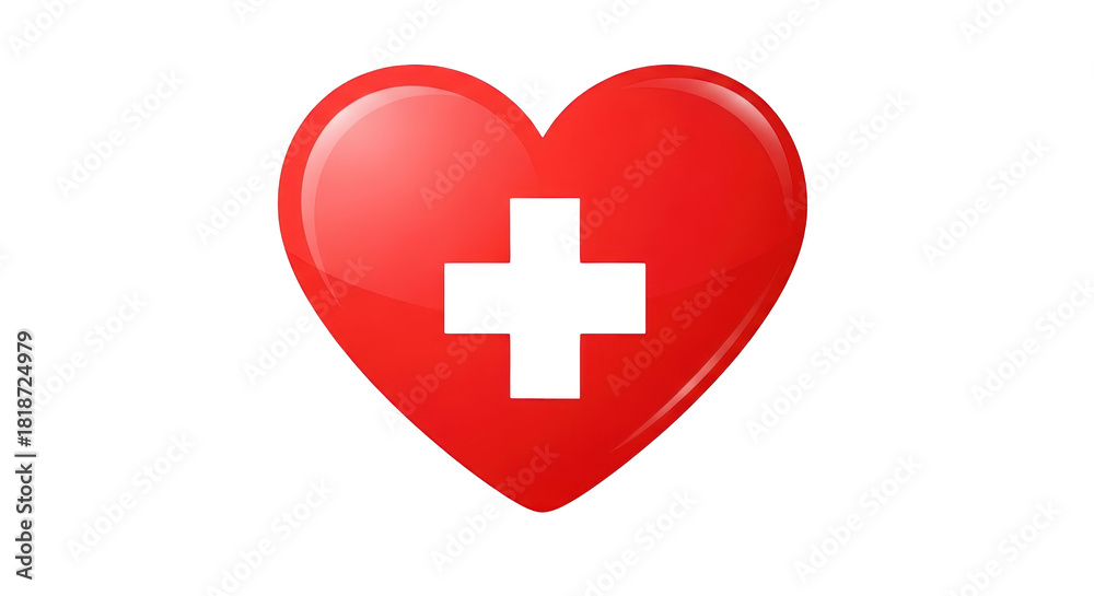 Obraz premium Modern stock photo showing heart, red, cross captured in vibrant atmosphere ideal for professional campaigns