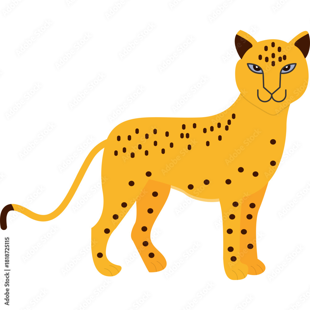 Fototapeta premium leapord Cartoon Icon