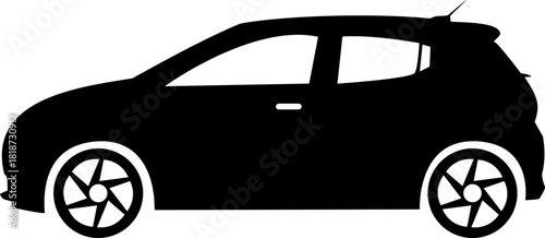 Simple car icon collection isolated on a white background. Front view symbol of auto, vehicle, automobile, sedan, van. Transport, car sharing, or delivery concept icons. Flat style vector illustration