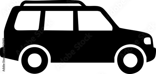 Simple car icon collection isolated on a white background. Front view symbol of auto, vehicle, automobile, sedan, van. Transport, car sharing, or delivery concept icons. Flat style vector illustration