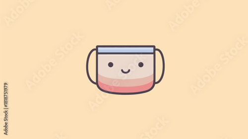 AI generated mask icon face vector single element design