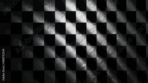 Dynamic Checkerboard Pattern Wallpaper Concept Vector Design