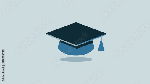 Graduation Cap Icon in Vector Design Concept