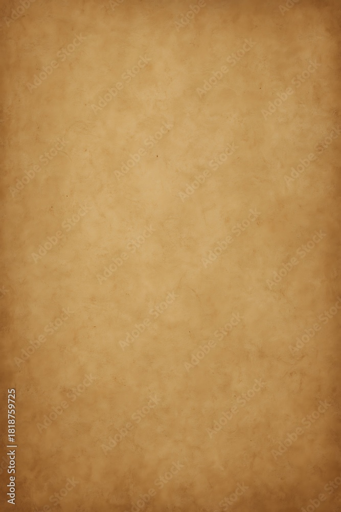 Fototapeta premium Warm sepia toned textured paper background, aged vintage distressed parchment surface