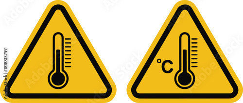 Temperature warning sign