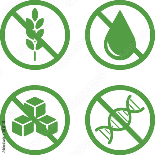 Icon: gluten-free, sugar-free, gmo-free, fat-free