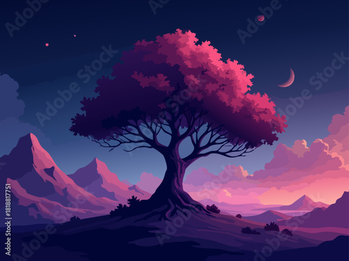 Abstract Isometric Cosmic Tree Vector