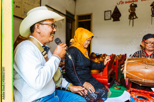 Traditional Javanese Gamelan Music Performance