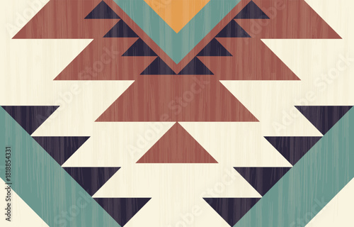 Seamless geometric ethnic pattern. Native American ethnic design, Southwestern decor design for background ,curtain, carpet, wallpaper, clothing, wrapping, Batik.