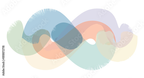 Abstract geometric composition featuring vibrant cmyk colors and bold helvetica and courier typography elements