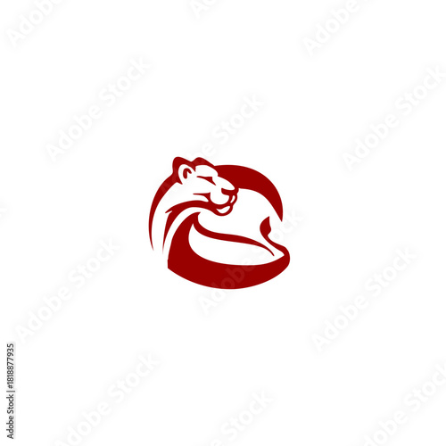 A majestic lion forming a unique letter monogram, designed as a premium and powerful logo. Perfect for luxury brands, security companies, elite clubs, and strong identity visuals.