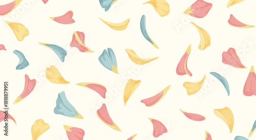 Abstract geometric composition with vibrant color palette and clean lines suitable for modern design projects