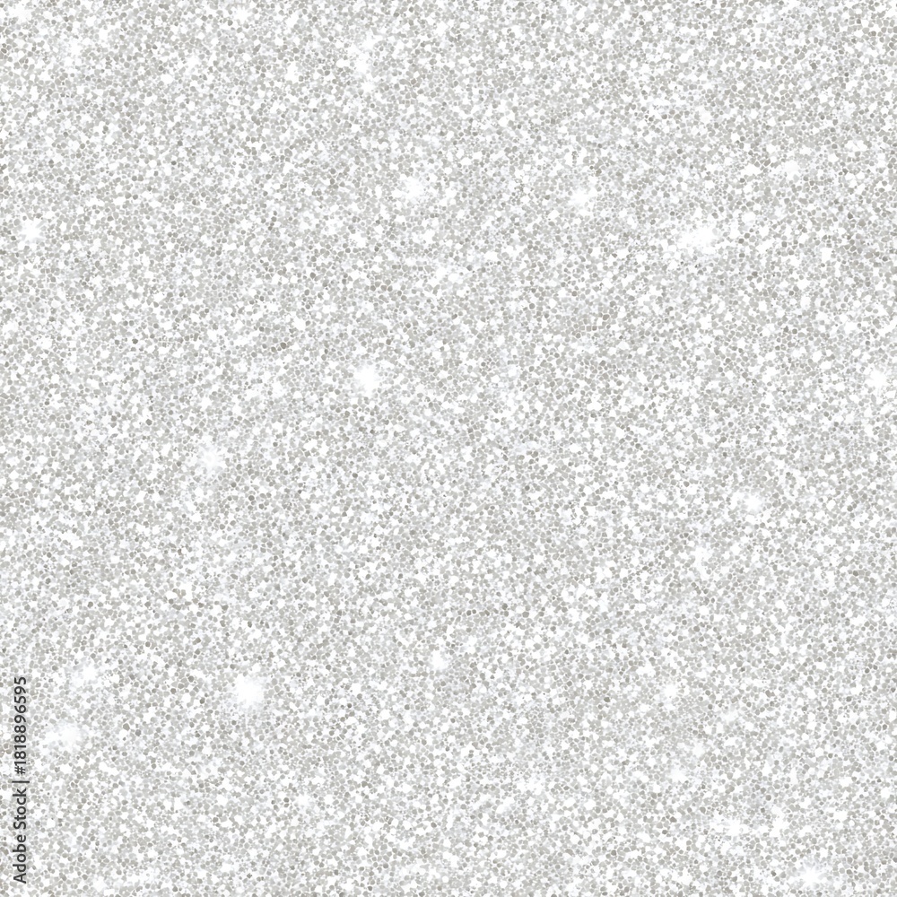 Fototapeta premium SEAMLESS shiny glitter background texture, pure white color, seamless texture.