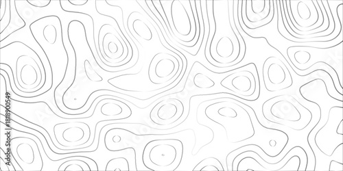 Topographic canyon geometric map relief texture with curved layers and shadow .Abstract geometric topographic contour map background. Panorama view gradient multicolor wave curve