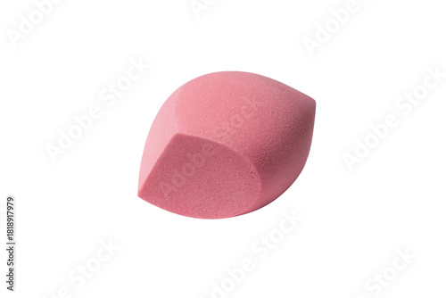 pink makeup sponge . Isolated on transparent background, png