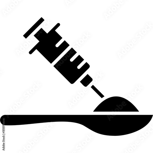 Glyph Solid Heroin Icon