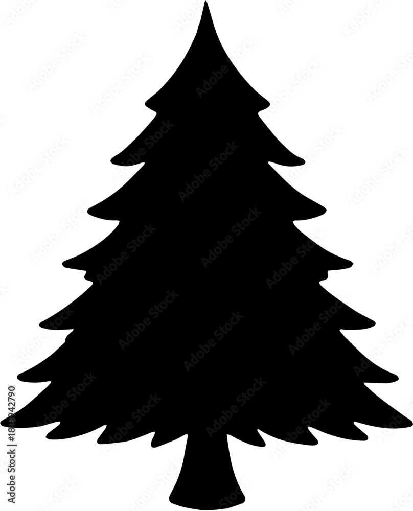 Obraz premium christmas tree vector