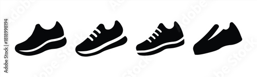 Sneakers icon. Running shoes icon