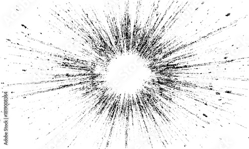 Dynamic abstract ink splatter burst explosive background, Ink burst radial explosion abstract dynamic energy effect