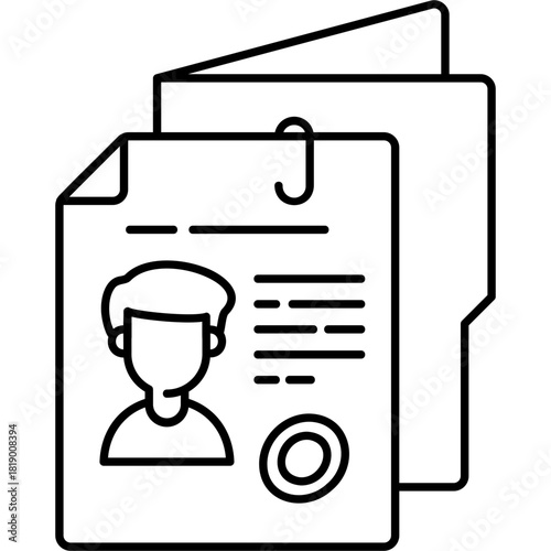 Line Art Court Case Icon