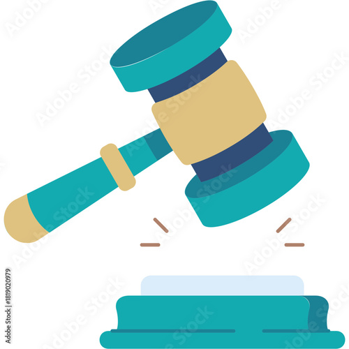 Court Hammer Illustration