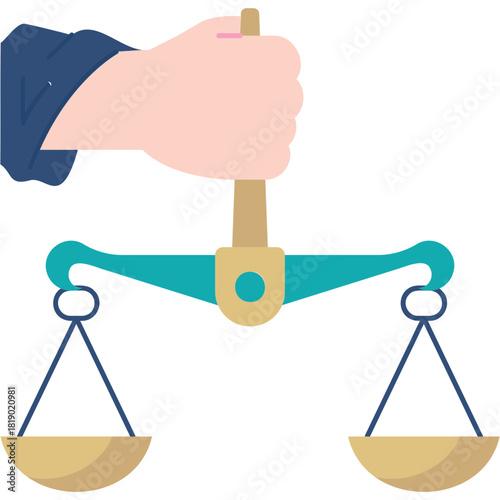 Justice Scale Illustration