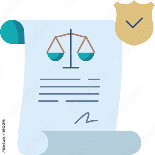 Legal Contract Illustration