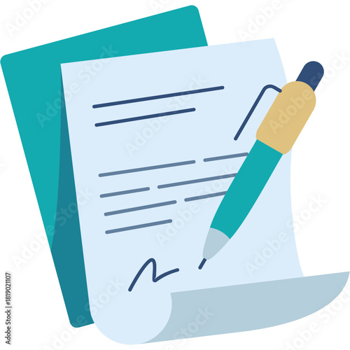 Contract Signing Illustration